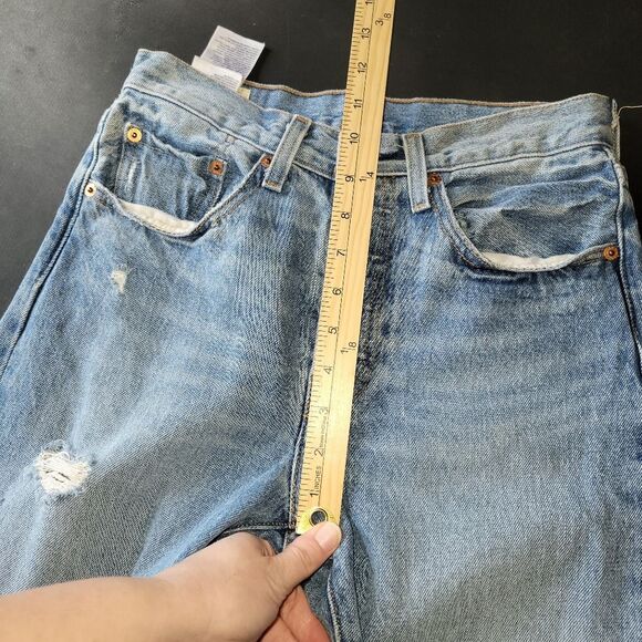 Levi's 501 Distressed Skinny Jeans 26 28 - Picture 10 of 12